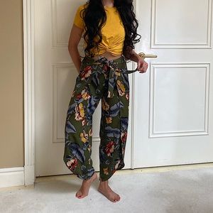 Floral Wrap Pant